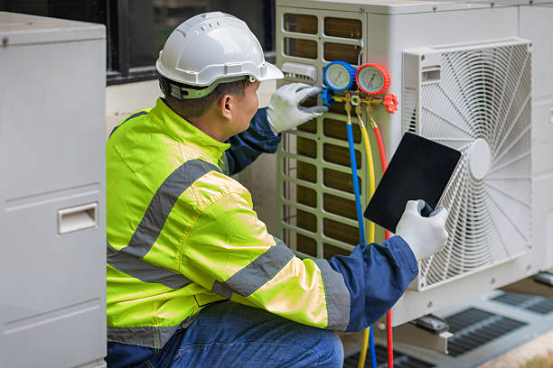 Professional Hvac technician working in Harleigh, PA